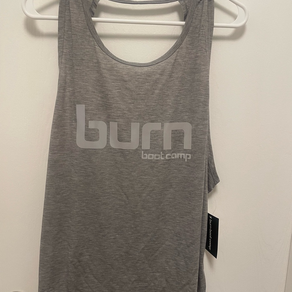 Burn Boot Camp Women's Gray Tank Top